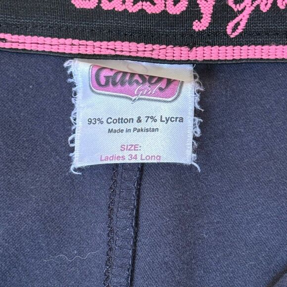 Gatsby Girl Vintage Navy Blue Equestrian Breeches Pants Adjustable - Women’s 34 - Picture 6 of 12